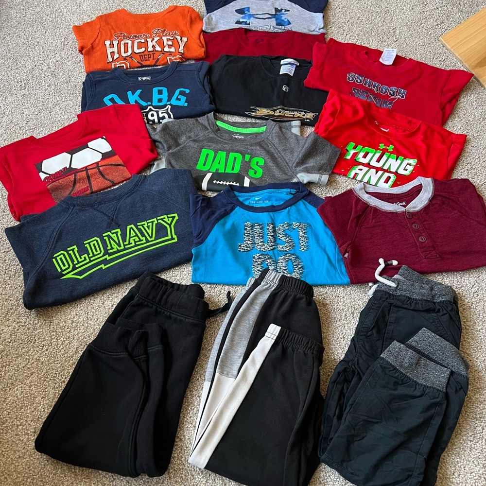 4T Boys Sporty Graphic Tees and Pants